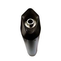 Escape compatible con Aprilia Leonardo 125 1996-2006, Furore Nero, Escape completo racing, incluyendo colector y db killer desmontable, sin homologación 