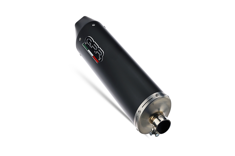 Escape compatible con Aprilia Leonardo 125 1996-2006, Furore Nero, Escape completo racing, incluyendo colector y db killer desmontable, sin homologación 