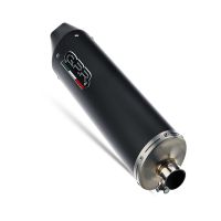 Escape compatible con Aprilia Leonardo 125 1996-2006, Furore Nero, Escape completo racing, incluyendo colector y db killer desmontable, sin homologación 