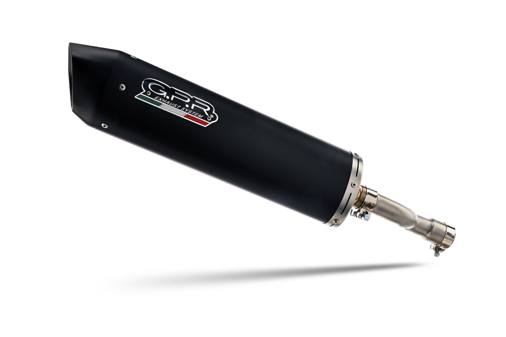 Escape compatible con Aprilia Leonardo 125 1996-2006, Furore Nero, Escape completo racing, incluyendo colector y db killer desmontable, sin homologación 