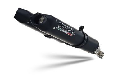 Escape compatible con Aprilia Shiver 900 2017-2020, Furore Evo4 Nero, Par de terminales de escape homologados, con db killer extraíbles y tubos de conexión específicos 