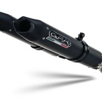 Escape compatible con Aprilia Dorsoduro 900 2017-2020, Furore Nero, Doble escape racing, con tubos de conexión, artículo sin homologación 