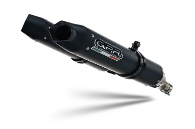 Escape compatible con Aprilia Shiver 750 Gt 2007-2016, Furore Nero, Doble escape racing, con tubos de conexión, artículo sin homologación 