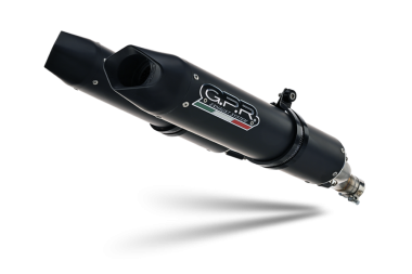 Escape compatible con Aprilia Shiver 750 Gt 2007-2016, Furore Nero, Doble escape racing, con tubos de conexión, artículo sin homologación 