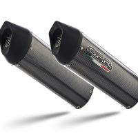 Escape compatible con Bmw K 1600 Gtl 2017-2021, Furore Evo4 Poppy, Par de terminales de escape homologados, con db killer extraíbles y tubos de conexión específicos 