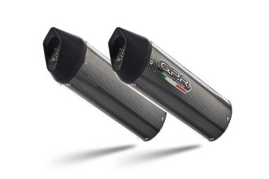 Escape compatible con Bmw K 1600 Gt 2017-2021, Furore Evo4 Poppy, Par de terminales de escape homologados, con db killer extraíbles y tubos de conexión específicos 