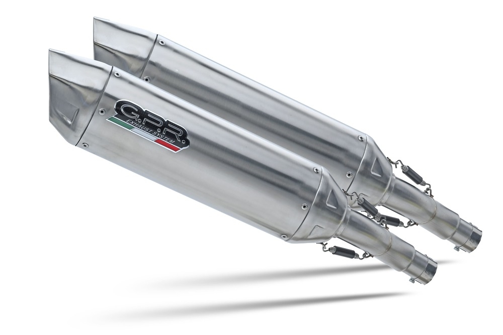 GPR escape compatible con  Kawasaki Zzr 1400 2017-2022, Furore-X Inox, Doble escape racing, con tubos de conexión, artículo sin homologación 