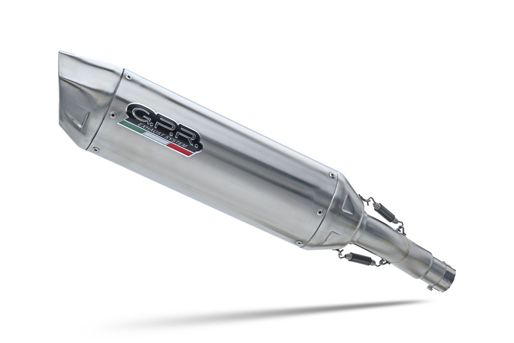 GPR escape compatible con  Suzuki V-Strom 650 2021-2025, Furore-X Inox, Escape semi-completo homologado, con db killer extraible y catalizador 