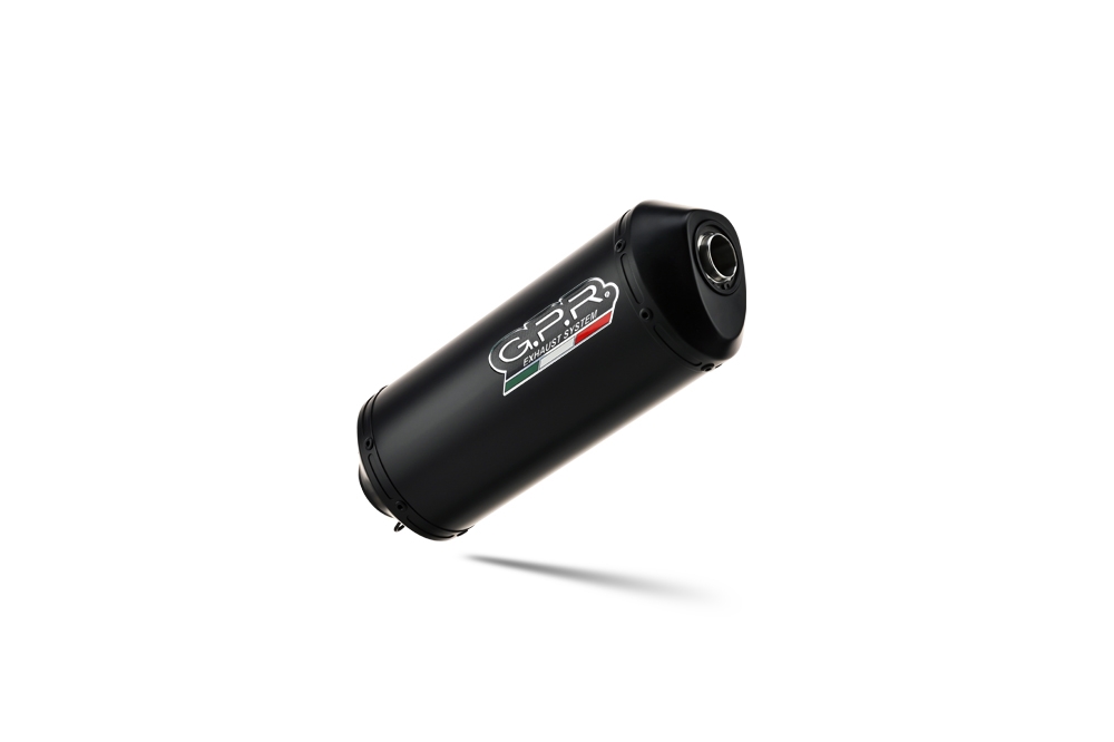GPR escape compatible con  Moto Guzzi Stelvio 1200 4V  2008-2010, Ghisa , Escape legal, homologado, silenciador con db killer desmontable y tubo de conexión específico 