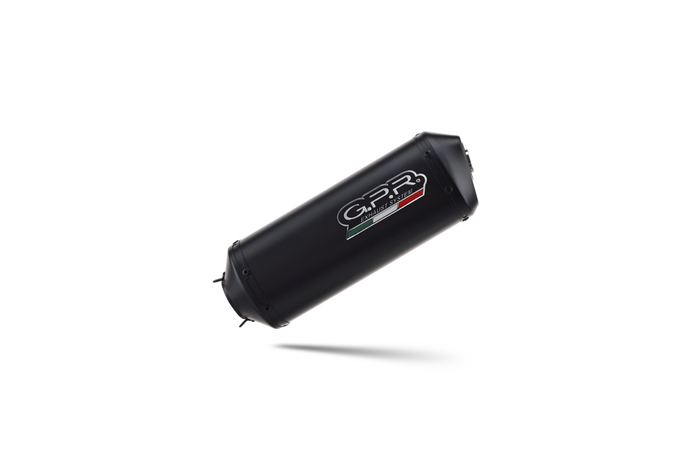 GPR escape compatible con  Moto Guzzi Stelvio 1200 4V  2008-2010, Ghisa , Escape legal, homologado, silenciador con db killer desmontable y tubo de conexión específico 