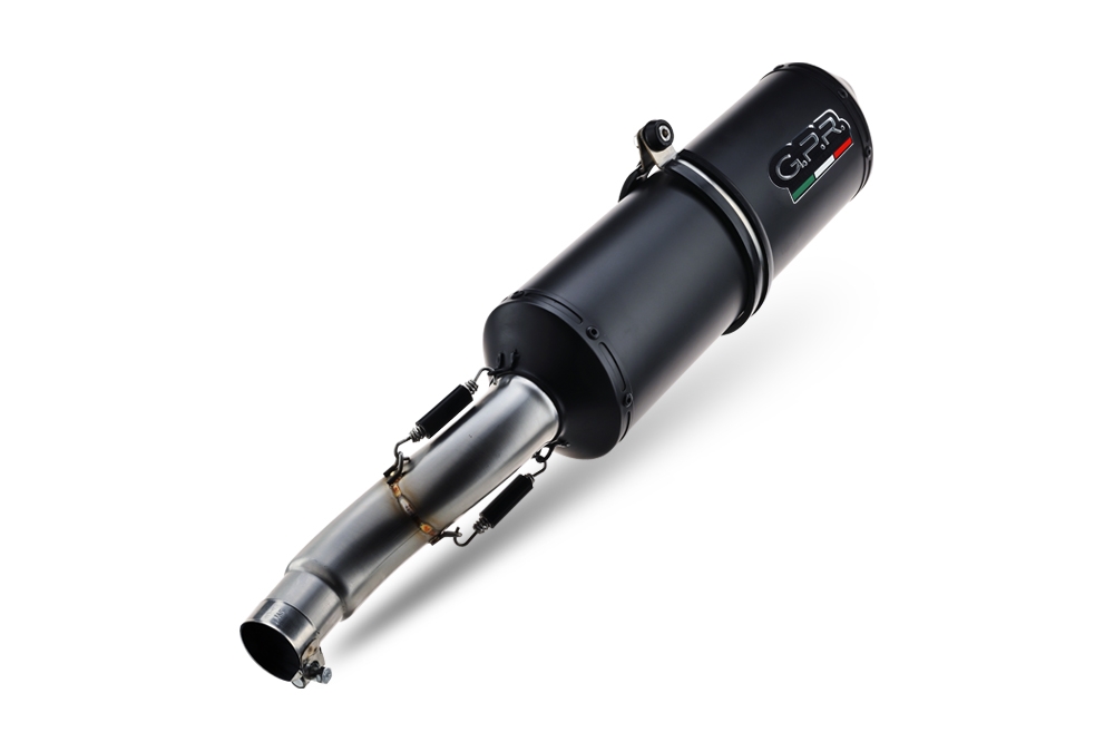 Escape compatible con Bmw F 650 Cs Scarver 2001-2006, Ghisa , Escape legal, homologado, silenciador con db killer desmontable y tubo de conexión específico 