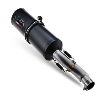 Escape compatible con Honda Nc 700 X - S Dct 2012-2018, Ghisa , Escape legal, homologado, silenciador con db killer desmontable y tubo de conexión específico 