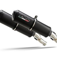Escape compatible con Yamaha Bt Bulldog 1100 2002-2007, Ghisa , Par de terminales de escape homologados, con db killer extraíble, catalizadores y tubo de conexión específico 