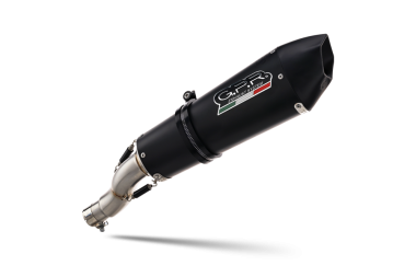Escape compatible con Ktm Enduro 690 R 2019-2020, GP Evo4 Black Titanium, Escape homologado, legal, con db killer extraíble, tubo de conexión y catalizador 