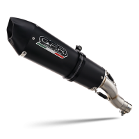 Escape compatible con Bmw R 1200 R 2015 Lc 2015-2016, Gpe Ann. Black titanium, Escape legal, homologado, silenciador con db killer desmontable y tubo de conexión específico 