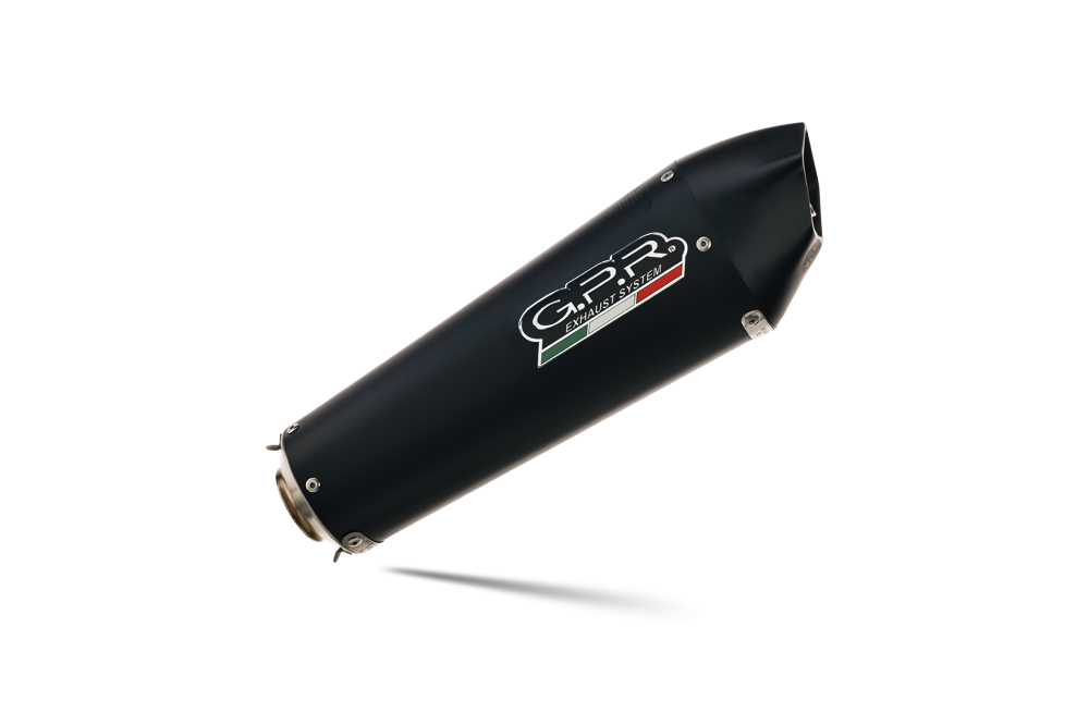 Escape compatible con Ducati Multistrada 620 2005-2007, Gpe Ann. Black titanium, Par de terminales de escape homologados, con db killer extraíbles y tubos de conexión específicos 