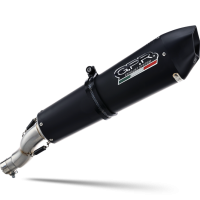 Escape compatible con Gilera Gp 800 2008-2013, Gpe Ann. Black titanium, Escape semi-completo homologado, con db killer extraible y catalizador 