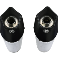 Escape compatible con Ducati Hypermotard 1100 -1100 Evo 2007-2012, Gpe Ann. Black titanium, Par de terminales de escape homologados, con db killer extraíbles y tubos de conexión específicos 