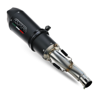 Escape compatible con Can Am Spyder 1000 Gs 2007-2009, Gpe Ann. Black titanium, Escape legal, homologado, silenciador con db killer desmontable y tubo de conexión específico 