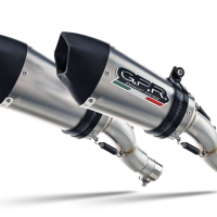 Escape compatible con Kawasaki Z 1000 Sx 2017-2020, GP Evo4 Titanium, Par de terminales de escape homologados, con db killer extraíbles y tubos de conexión específicos 