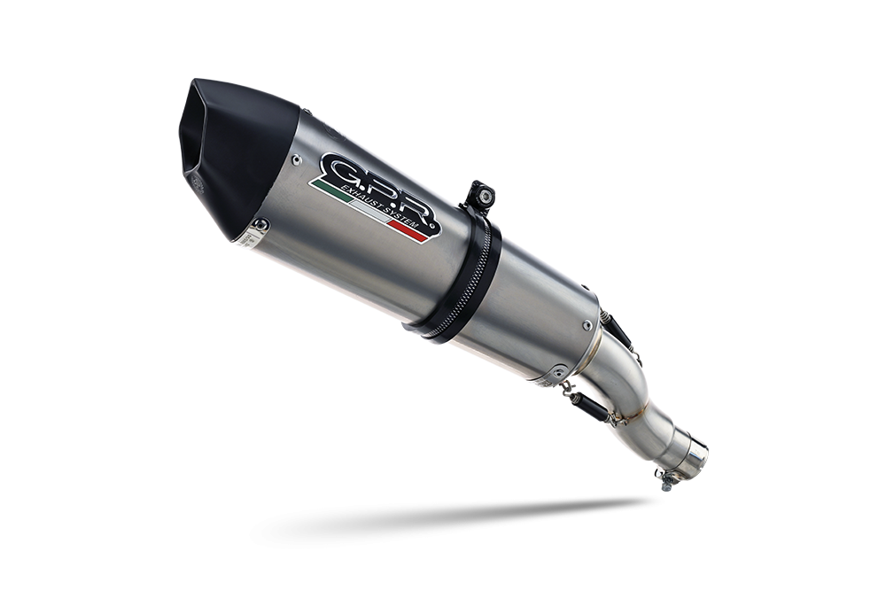 Escape compatible con Honda Crf 300 L - Rally 2021-2024, GP Evo4 Titanium, Escape legal, homologado, silenciador con catalizador, db killer desmontable y tubo de conexión específico 