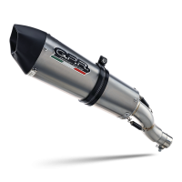Escape compatible con Honda Crf 300 L - Rally 2021-2024, GP Evo4 Titanium, Escape legal, homologado, silenciador con catalizador, db killer desmontable y tubo de conexión específico 