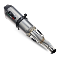 Escape compatible con Suzuki V-Strom DL650 2004-2011, Gpe Ann. titanium, Escape semi-completo homologado, con db killer extraible y catalizador 