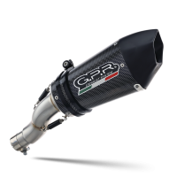 Escape compatible con Bmw R Nine-T 1200 -Pure -Racer -Urban G-S 2017-2023, GP Evo4 Poppy, Escape legal, homologado, silenciador con db killer desmontable y tubo de conexión específico 