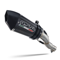Escape compatible con Husqvarna Svartpilen 401 2018-2019, GP Evo4 Poppy, Escape legal, homologado, silenciador con db killer desmontable y tubo de conexión específico 