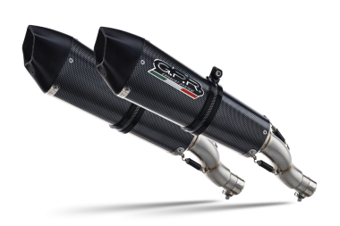 Escape compatible con Yamaha Bt Bulldog 1100 2002-2007, Gpe Ann. Poppy, Par de terminales de escape homologados, con db killer extraíble, catalizadores y tubo de conexión específico 