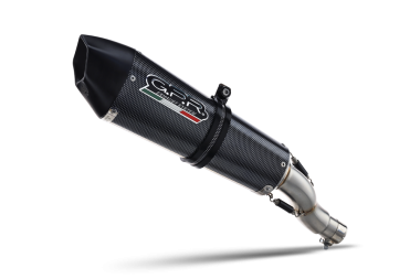 Escape compatible con Ducati Multistrada V4 Grand Tour 2024-2025, GP Evo4 Poppy, Escape legal, homologado, silenciador con db killer desmontable y tubo de conexión específico 