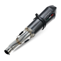 Escape compatible con Aprilia Shiver 900 2017-2020, GP Evo4 Poppy, Par de terminales de escape homologados, con db killer extraíbles y tubos de conexión específicos 
