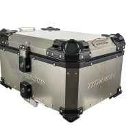 GPR TECH BAUL ALPI-TECH 55 LT. Baúl superior Top Case de Titanio color natural con placa universal incluida Capacidad Litros 55