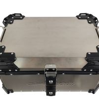 GPR TECH BAUL ALPI-TECH 55 LT. Baúl superior Top Case de Titanio color natural con placa universal incluida Capacidad Litros 55