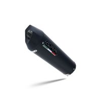 GPR escape compatible con  Triumph Daytona 660 2023-2025, New Grand Prix Evo Black Titanium, Escape completo homologado y legal,con catalizador incluido db killer extraíble 