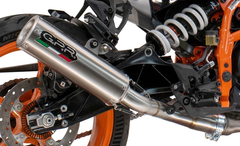 Escape compatible con Husqvarna Svartpilen 401 2024-2025, M3 Inox , Escape legal, homologado, silenciador con db killer desmontable y tubo de conexión específico 