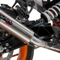 Escape compatible con Husqvarna Svartpilen 401 2024-2025, M3 Inox , Escape legal, homologado, silenciador con db killer desmontable y tubo de conexión específico 