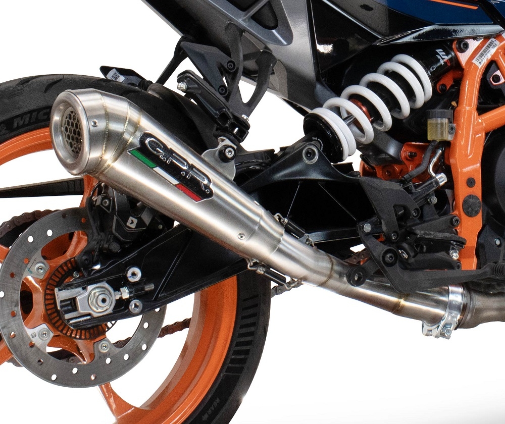 Escape compatible con Husqvarna Svartpilen 401 2024-2025, Powercone Evo, Escape legal, homologado, silenciador con db killer desmontable y tubo de conexión específico 