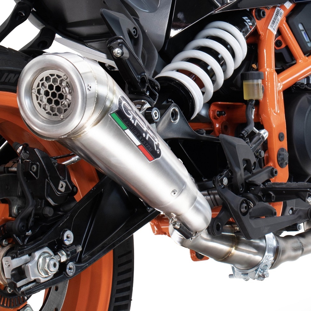 Escape compatible con Husqvarna Svartpilen 401 2024-2025, Powercone Evo, Escape legal, homologado, silenciador con db killer desmontable y tubo de conexión específico 