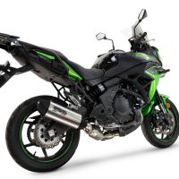 Escape compatible con Kawasaki Versys 650 2023-2025, Furore-X Titanio, Silenciador homologado para ruido, escape completo con catalizador y db killer 