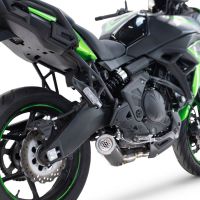 Escape compatible con Kawasaki Versys 650 2023-2025, M3 Black Titanium, Escape completo racing, incluyendo colector y db killer desmontable, sin homologación 