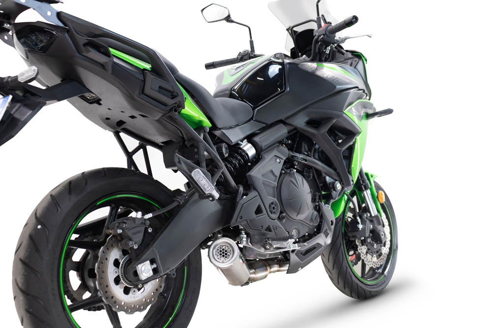 GPR escape compatible con  Kawasaki Versys 650 2023-2025, M3 Inox , Escape racing, linea completa, suministrado con colector especifico, articulo sin homologacion 