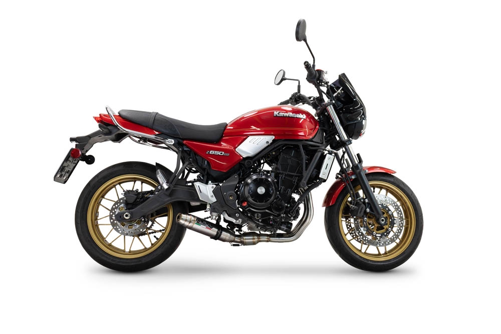 Escape compatible con Kawasaki Z 650 RS 2024-2025, Deeptone Inox, Escape racing, linea completa, suministrado con colector especifico, articulo sin homologacion 