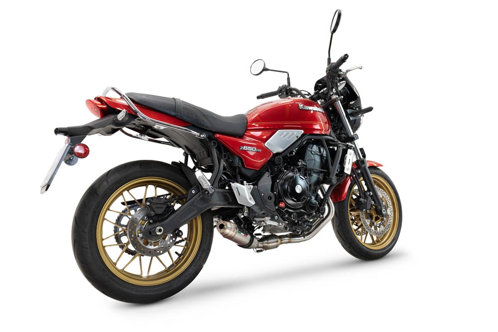Escape compatible con Kawasaki Z 650 RS 2024-2025, Deeptone Inox, Escape racing, linea completa, suministrado con colector especifico, articulo sin homologacion 