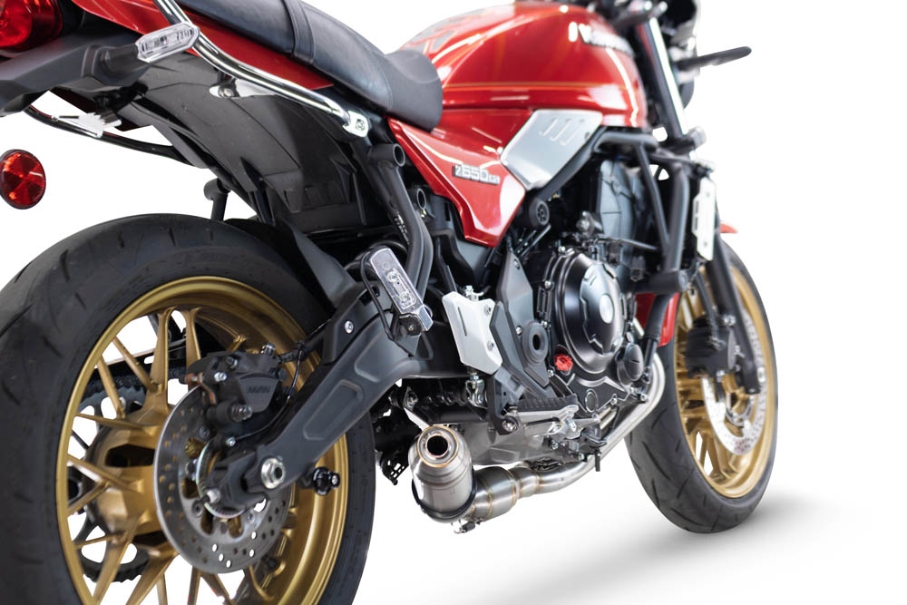 Escape compatible con Kawasaki Z 650 RS 2024-2025, Deeptone Inox, Escape racing, linea completa, suministrado con colector especifico, articulo sin homologacion 