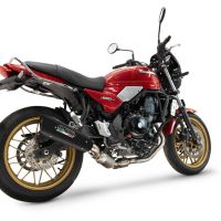 Escape compatible con Kawasaki Z 650 RS 2024-2025, GP-Revo Black Titanium, Silenciador homologado para ruido, escape completo con catalizador y db killer 