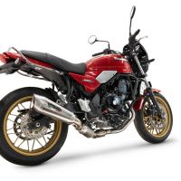 Escape compatible con Kawasaki Z 650 RS 2024-2025, GP-Revo Titanium, Silenciador homologado para ruido, escape completo con catalizador y db killer 