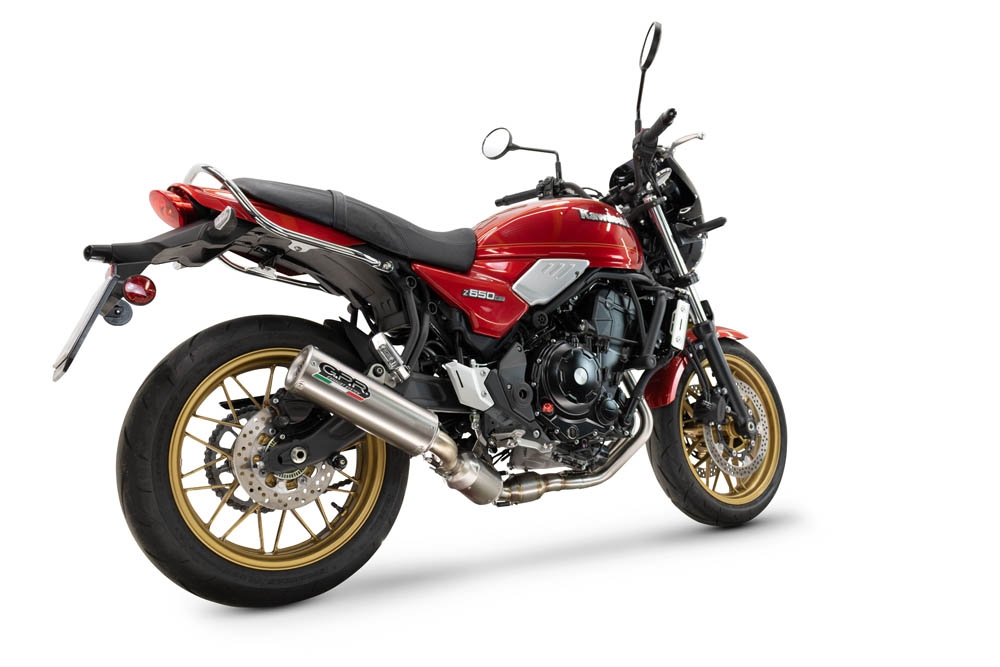 Escape compatible con Kawasaki Z 650 RS 2024-2025, M3 Inox , Silenciador homologado para ruido, escape completo con catalizador y db killer 