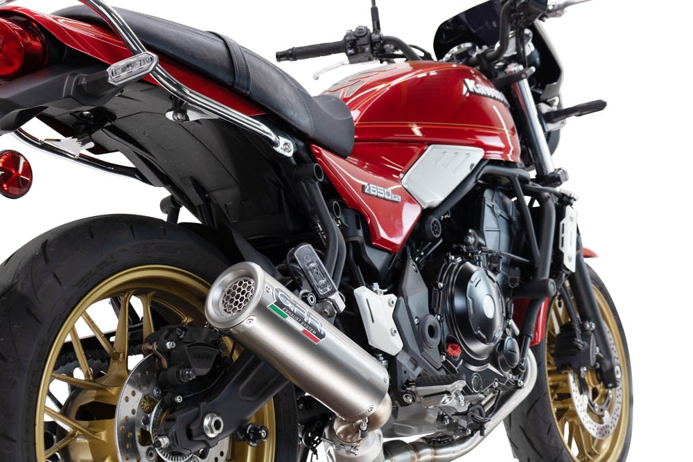 Escape compatible con Kawasaki Z 650 RS 2024-2025, M3 Inox , Silenciador homologado para ruido, escape completo con catalizador y db killer 