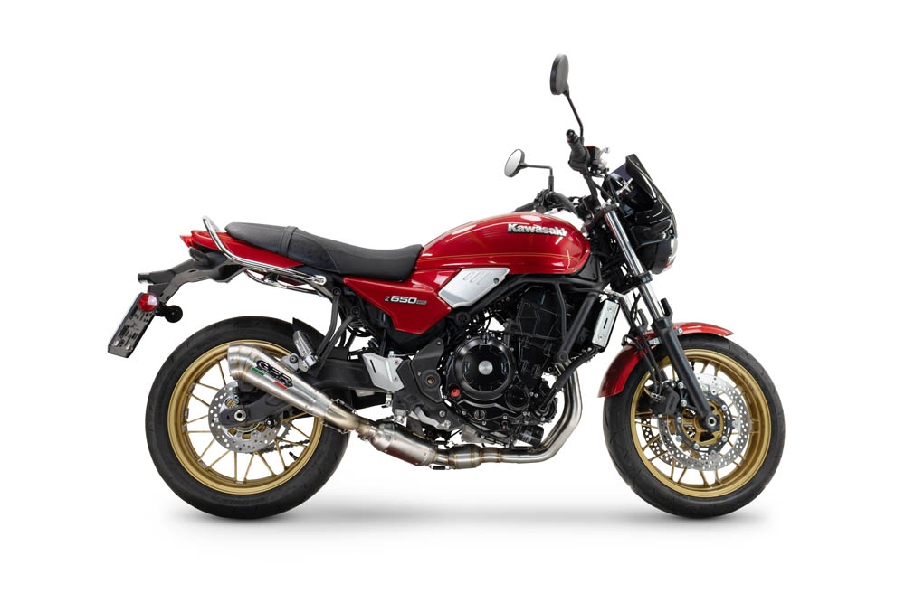 Escape compatible con Kawasaki Z 650 RS 2024-2025, Powercone Evo, Silenciador homologado para ruido, escape completo con catalizador y db killer 